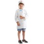 KARNEVAL Šaty doktor bílý plášť + čepice *KOSTÝM*