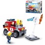 SLUBAN Fire Auto off-road s vodním dělem 192 dílků + 2 figurky STAVEBNICE