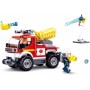 SLUBAN Fire Auto off-road s vodním dělem 192 dílků + 2 figurky STAVEBNICE