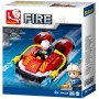 SLUBAN Fire Hasičské vznášedlo 86 dílků + 1 figurka STAVEBNICE