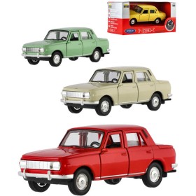 WELLY Auto model Wartburg 353 12cm volný chod kov 4 barvy v krabici