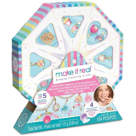 MAKE IT REAL Sweet Spin Carnival kreativní set výroba náramků s lesky na rty