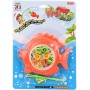 Hra malý rybář dětský rybolov 14x11cm set se 2 udicemi na natažení 3 barvy