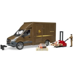 BRUDER 02678 Auto Mercedes Benz Sprinter logistický set s figurkou a doplňky