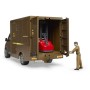 BRUDER 02678 Auto Mercedes Benz Sprinter logistický set s figurkou a doplňky