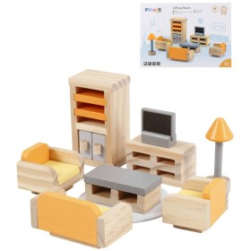 VIGA DŘEVO PolarB Nábytek obývací pokoj doplněk do domečku pro panenky