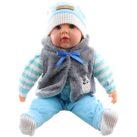 Panenka miminko velké Kluk měkké tělíčko zimní obleček