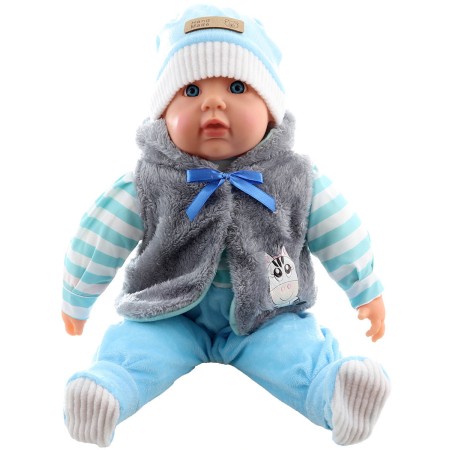 Panenka miminko velké Kluk měkké tělíčko zimní obleček