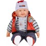 Panenka miminko velké kluk 55cm měkké tělíčko zimní obleček