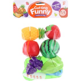Krájecí sada kuchyňská ovoce na suchý zip set s nožíkem a prkýnkem plast