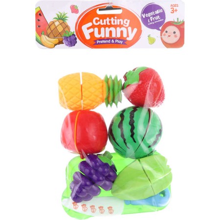 Krájecí sada kuchyňská ovoce na suchý zip set s nožíkem a prkýnkem plast