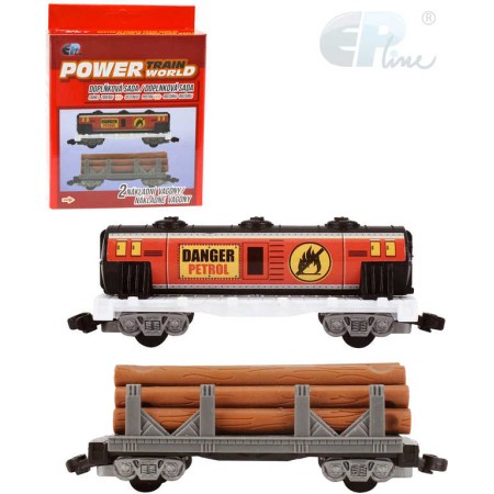EP Line PTW Nákladní vagón set 2ks doplněk k vláčkodráze