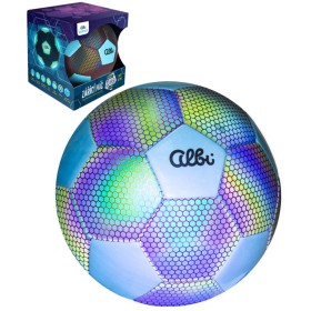 ALBI Míč zářící holografický svítí ve tmě set se síťovkou a doplňky