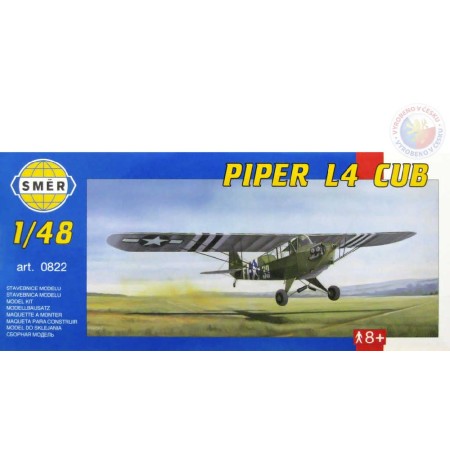 SMĚR Model letadlo Piper L4 Cub 1:48 (stavebnice letadla)