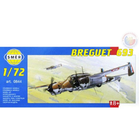 SMĚR Model letadlo Breguet 693 1:72 (stavebnice letadla)