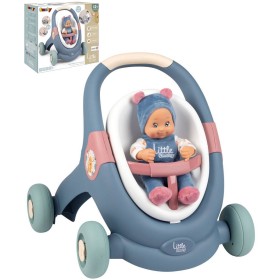 SMOBY Little baby chodítko / kočárek / sedátko pro miminko set s panenkou 3v1