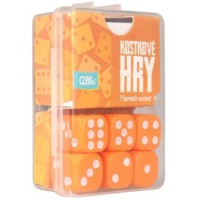 ALBI HRA Oranžové kostkové hry 7v1 *SPOLEČENSKÉ HRY*