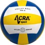 ACRA Míč volejbalový Rubber Volleyball velikost 5 bílo-žluto-modrý