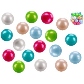 Míčky baby barevné 8cm do dětských hracích koutů set 40ks perleťové