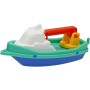 Loďka do vody barevná jeřáb 14cm do vany 2 barvy plast