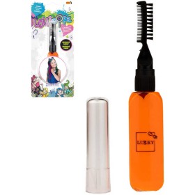 LUKKY Řasenka dětská na vlasy Lollipopz Oranžová neonová na kartě