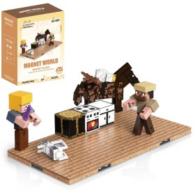 Stavebnice Magnet World 3D magnetická skádačka Lovec 40 dílků