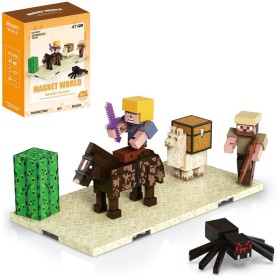 Stavebnice Magnet World 3D magnetická skádačka Poušť 47 dílků