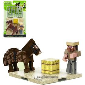 Stavebnice Magnet World 3D magnetická skádačka Rytíř a kůň