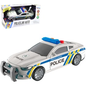 Policejní auto český design na setrvačník s hlášením na baterie Světlo Zvuk CZ