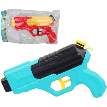 Pistole vodní stříkací 22cm se zásobníkem na vodu 2 barvy plast