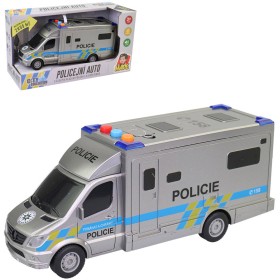 Auto policejní dodávka česká Policie na baterie Světlo Zvuk CZ plast