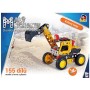 MALÝ MECHANIK Kolový bagr 155 dílků kovová STAVEBNICE typu Merkur
