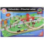 MAXIM DŘEVO Vláčkodráha přímořské město 80 dílků *DŘEVĚNÉ HRAČKY*