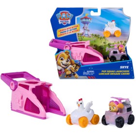 SPIN MASTER Tlapková patrola set vystřelovací zařízení + 2 autíčka Skye