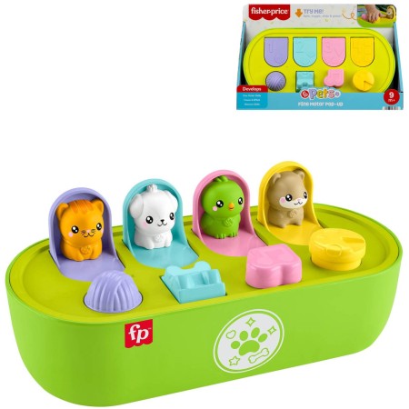 FISHER PRICE Baby Pop-Up vyskakující zvířátka pro miminko plast