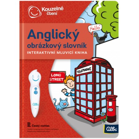 ALBI Kouzelné čtení Kniha interaktivní Anglický obrázkový slovník