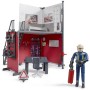 BRUDER 62702 Hasičská stanice herní set s figurkou hasiče plast