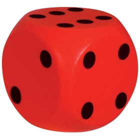 ANDRONI Kostka hrací soft měkká 16cm červená molitanová