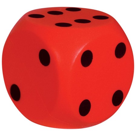 ANDRONI Kostka hrací soft měkká 16cm červená molitanová