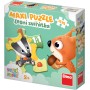 DINO Puzzle maxi baby První hraní Lesní zvířátka 47x33cm 15 dílků XL