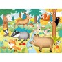 DINO Puzzle maxi baby První hraní Lesní zvířátka 47x33cm 15 dílků XL