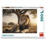 DINO Puzzle Odpočívající lev 47x33cm foto skládačka 500 dílků