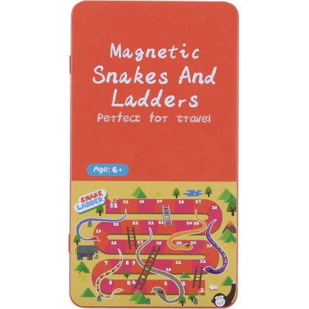 HRA Hadi a žebříky magnetické cestovní plechová krabička *SPOLEČENSKÉ HRY*