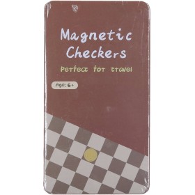 HRA Dáma magnetické cestovní plechová krabička *SPOLEČENSKÉ HRY*