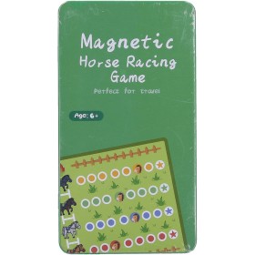 HRA Koňské dostihy magnetické cestovní plechová krabička *SPOLEČENSKÉ HRY*