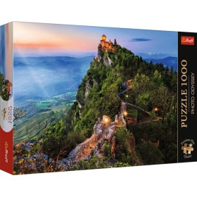 TREFL PUZZLE PREMIUM Photo Odyssey La Cesta San Marino 68x48cm 1000 dílků