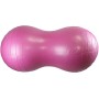 MERCO Míč gymnastický balanční gymball Peanut růžový set s gumou