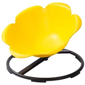 MERCO Židle dětská balanční otočná květina 65x65x47cm žlutá