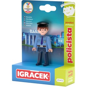 EFKO IGRÁČEK Policista povolání set figurka kloubová s doplňky
