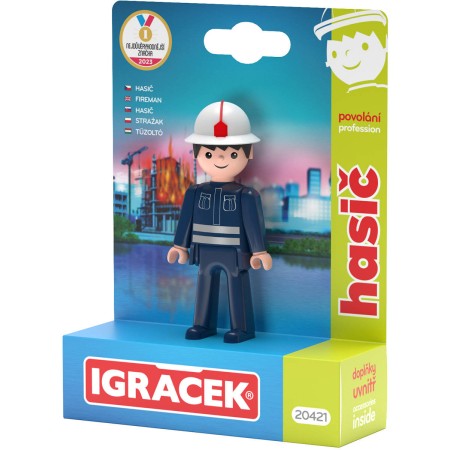 EFKO IGRÁČEK Hasič povolání set figurka kloubová s doplňky